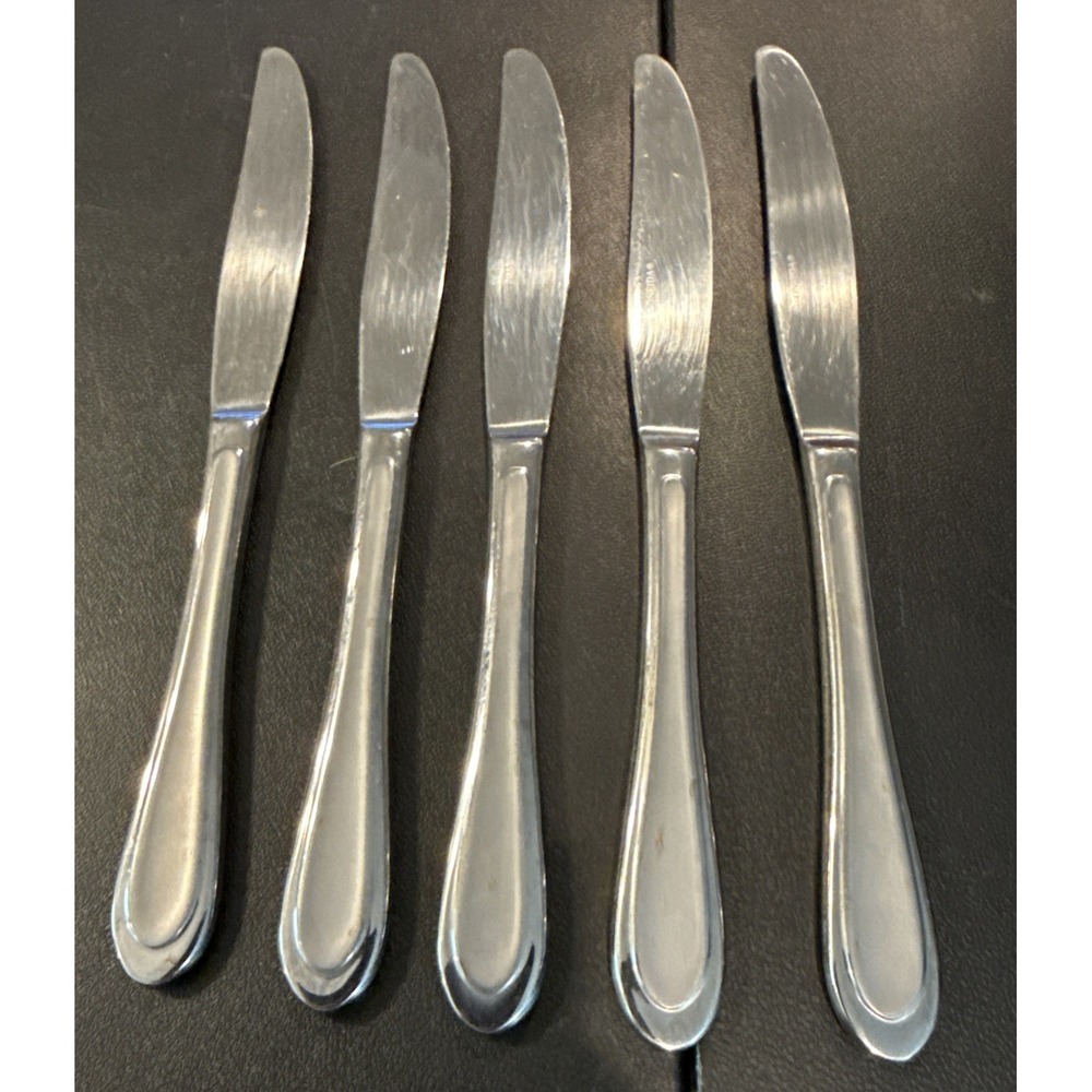 Oneida Joanne Dinner Knife Knives Stainless Steel Set Of 5